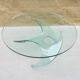 Propeller glass coffee table