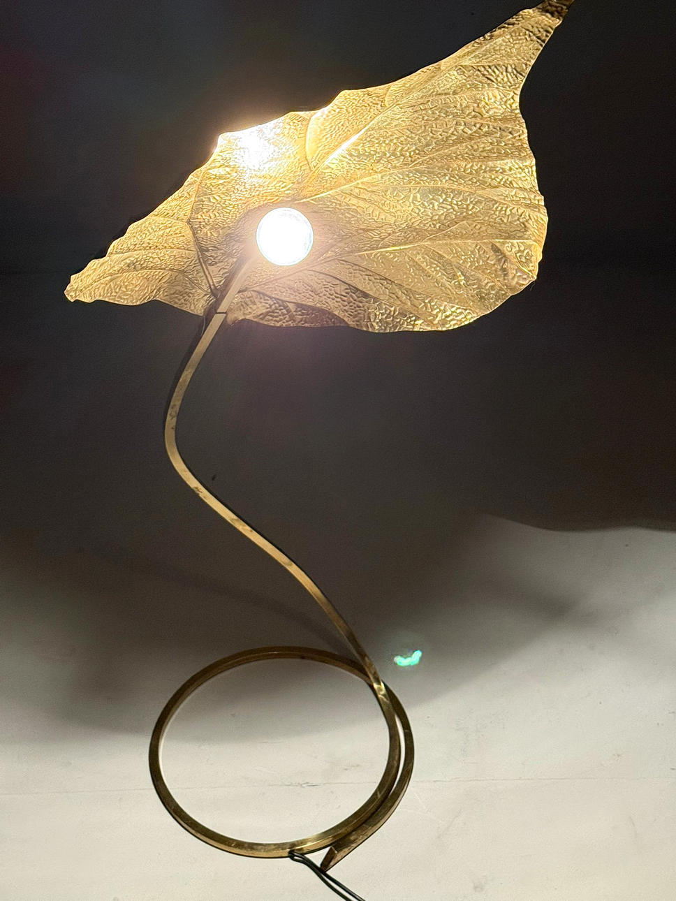 Lampadaire sculptural de Tommaso Barbi pour Bottega Gadda, modèle : Rabarbaro, Italie, années 1970.