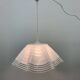 Mid-century minimalist folded glass hanging lamp, 1980’s