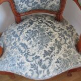 Louis XV blue style armchair
