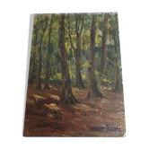 Oil painting on undergrowth panel