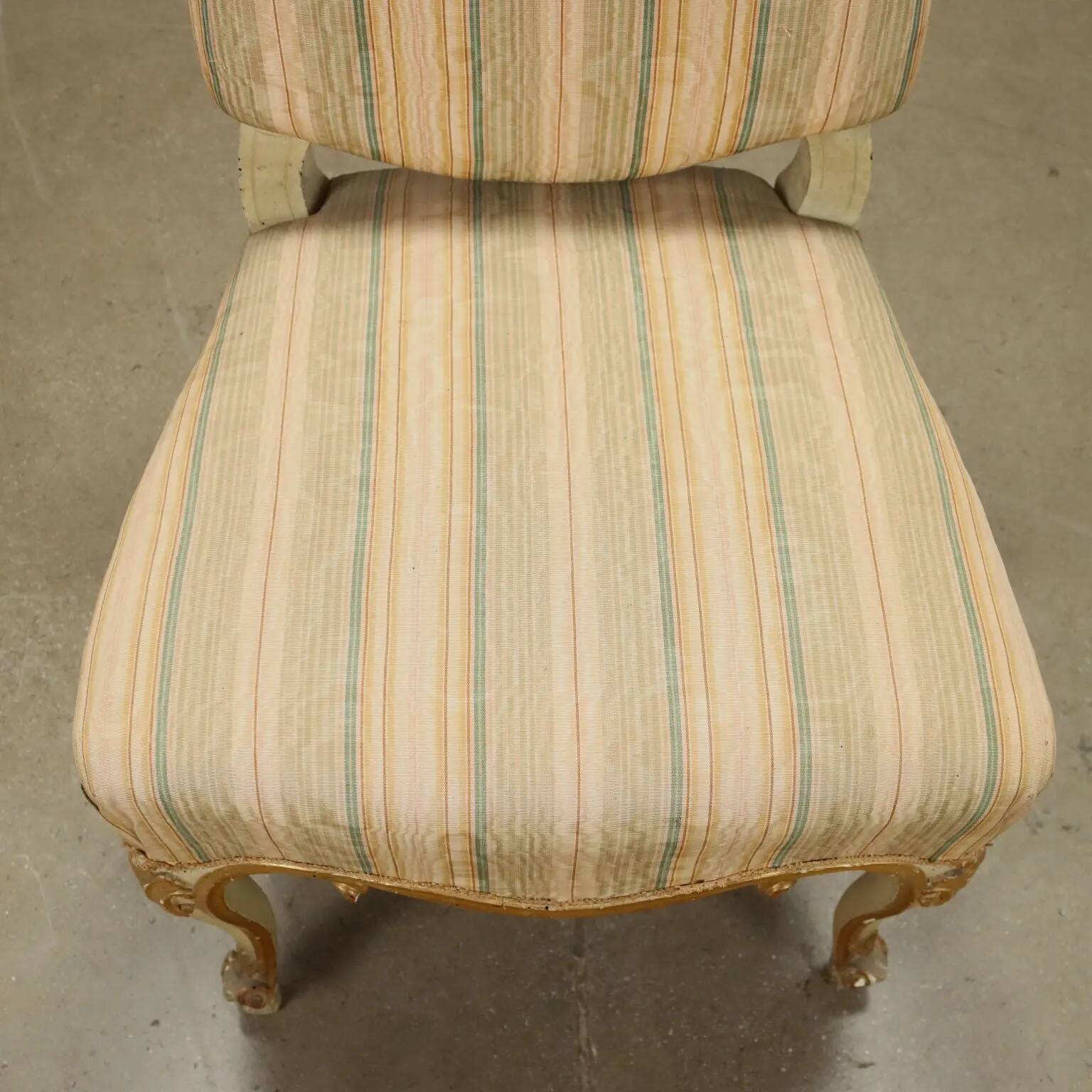 4 chaises en bois, Italie, XIXe siècle