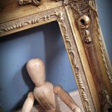 Golden baroque frame