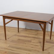 Table à manger en teck extensible du milieu du siècle Everest, années 1960