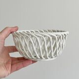 White openwork cup
