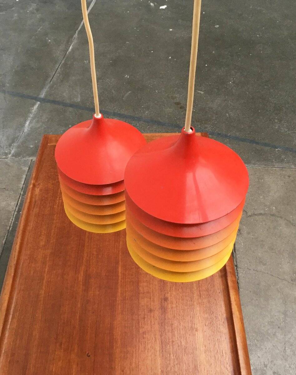 Vintage Duett pendant lamps by Bent Gantzel Boysen for Ikea, set of 2