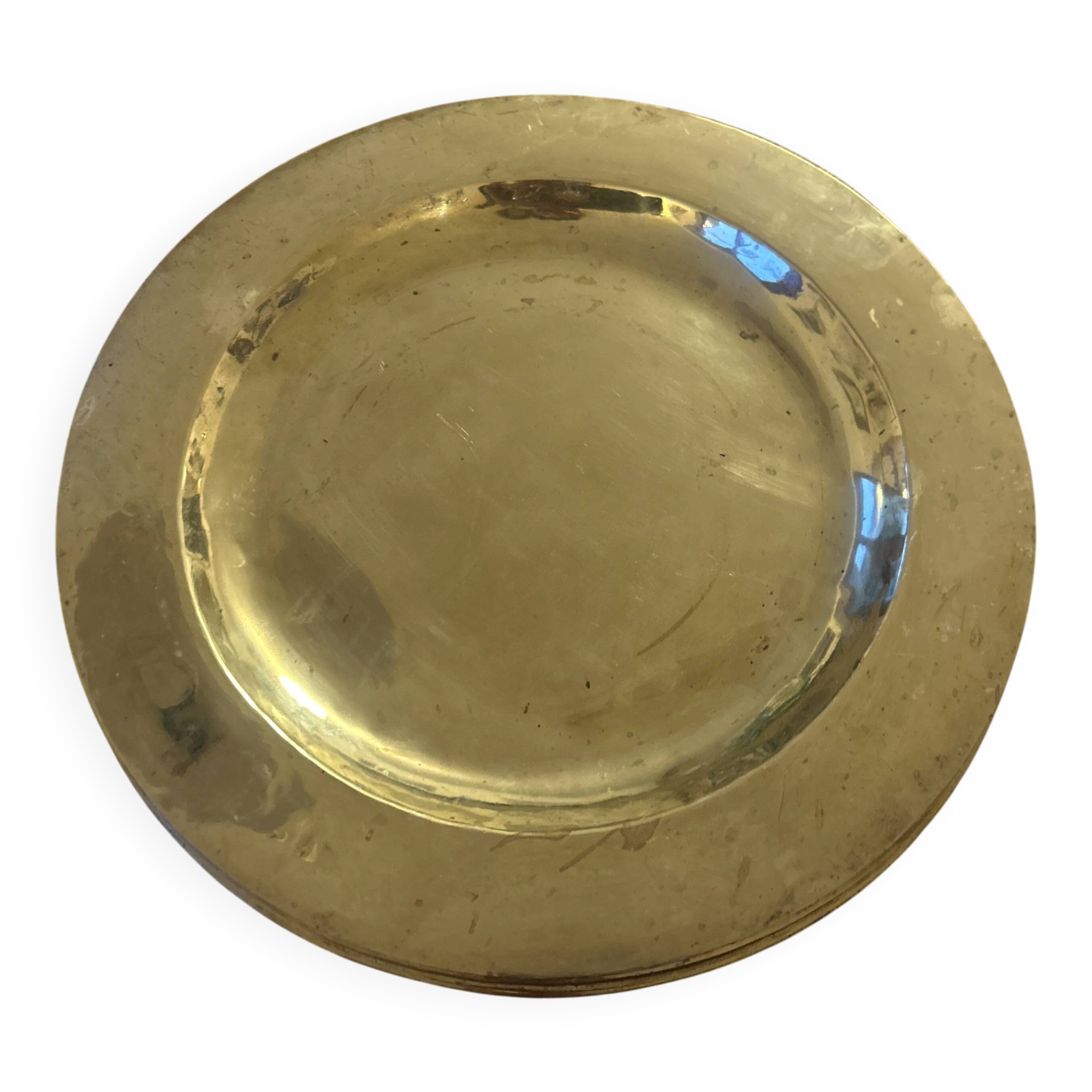 Round brass plates