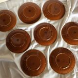 8 vintage dessert plates