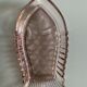 Small fish dish, pink glass