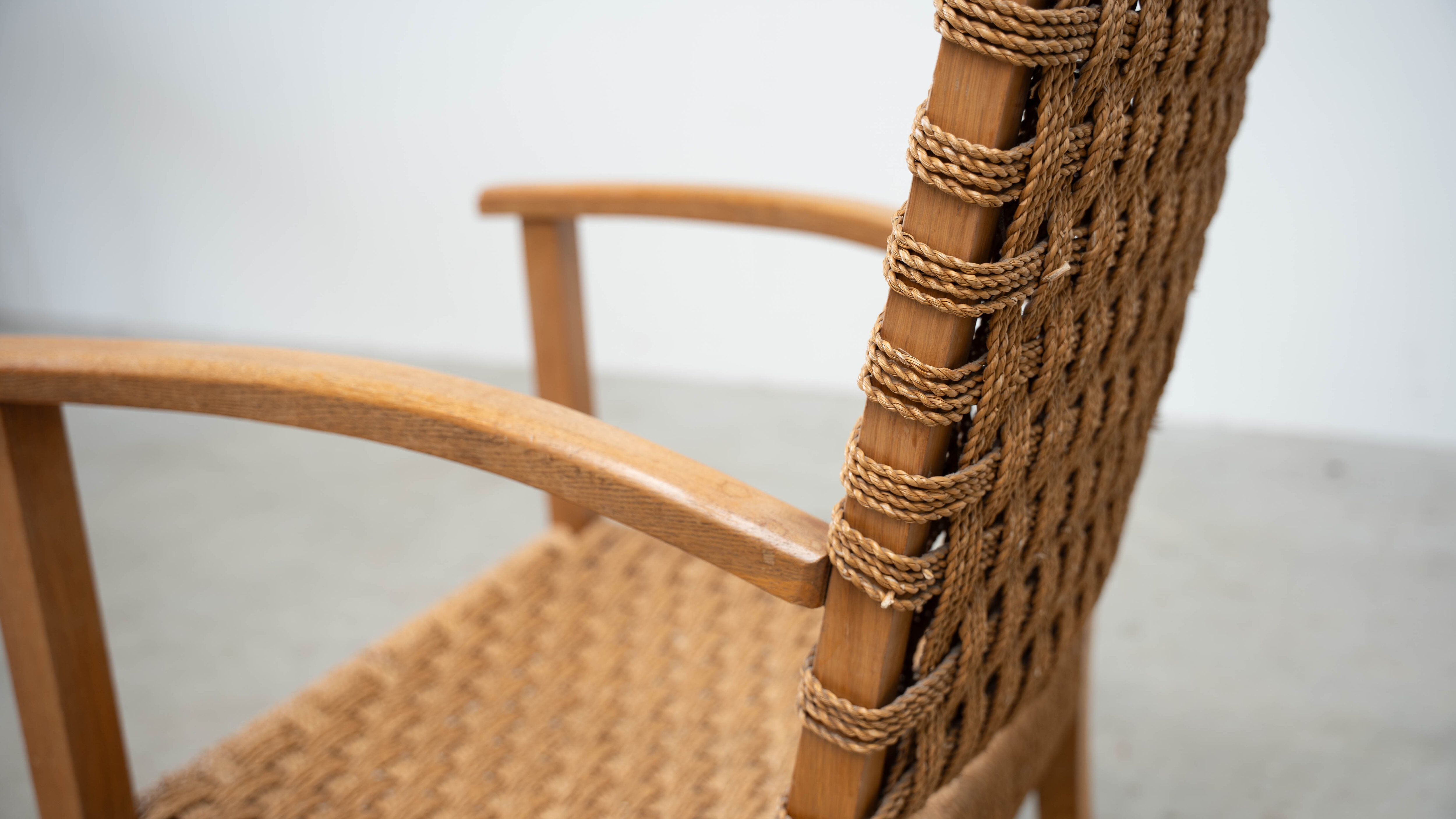 1960s Dutch cord lounge chair
