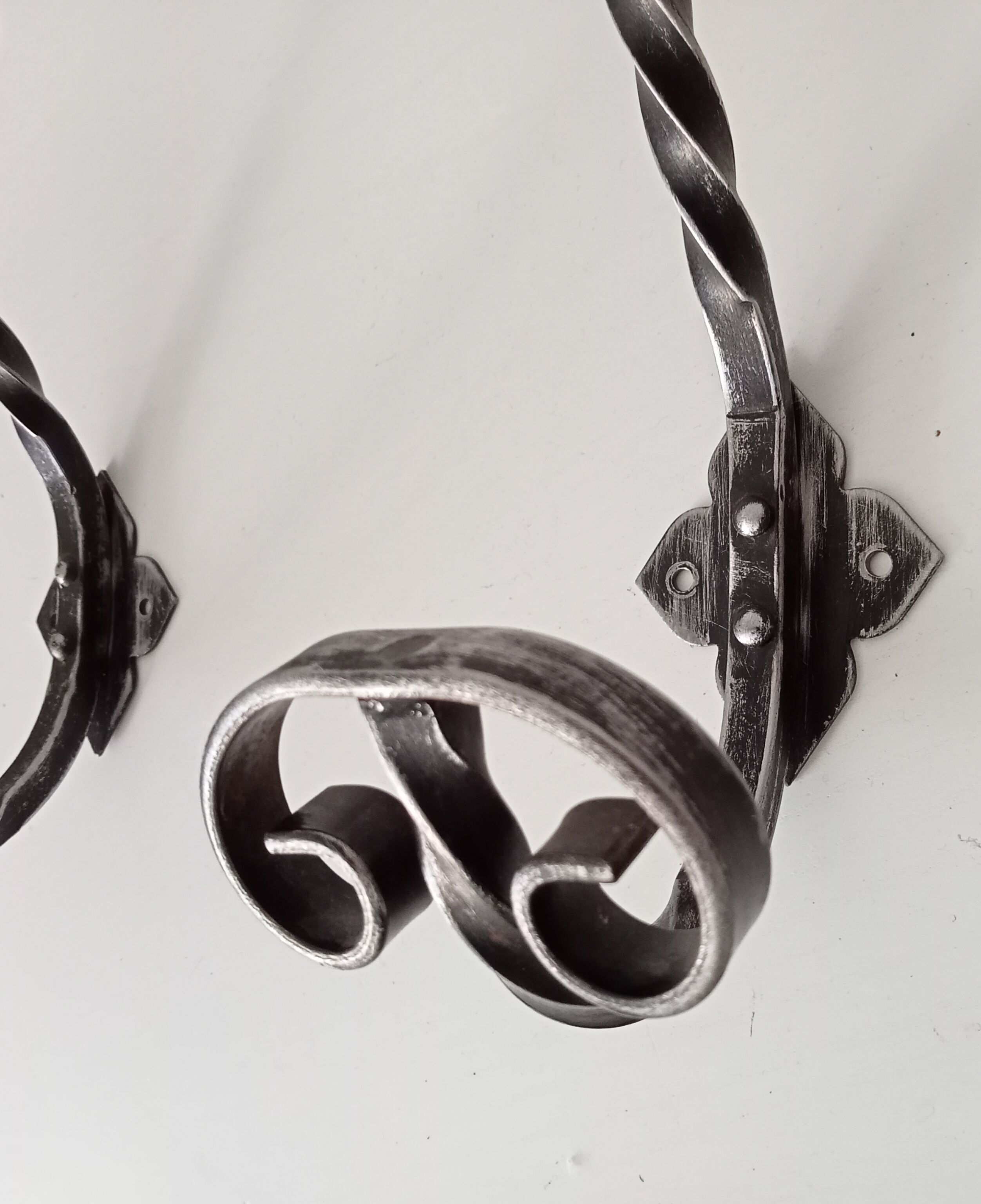 2 vintage coat rack hooks 50s-60s