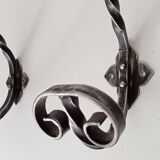 2 vintage coat rack hooks 50s-60s