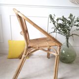 Paire de fauteuils en rotin