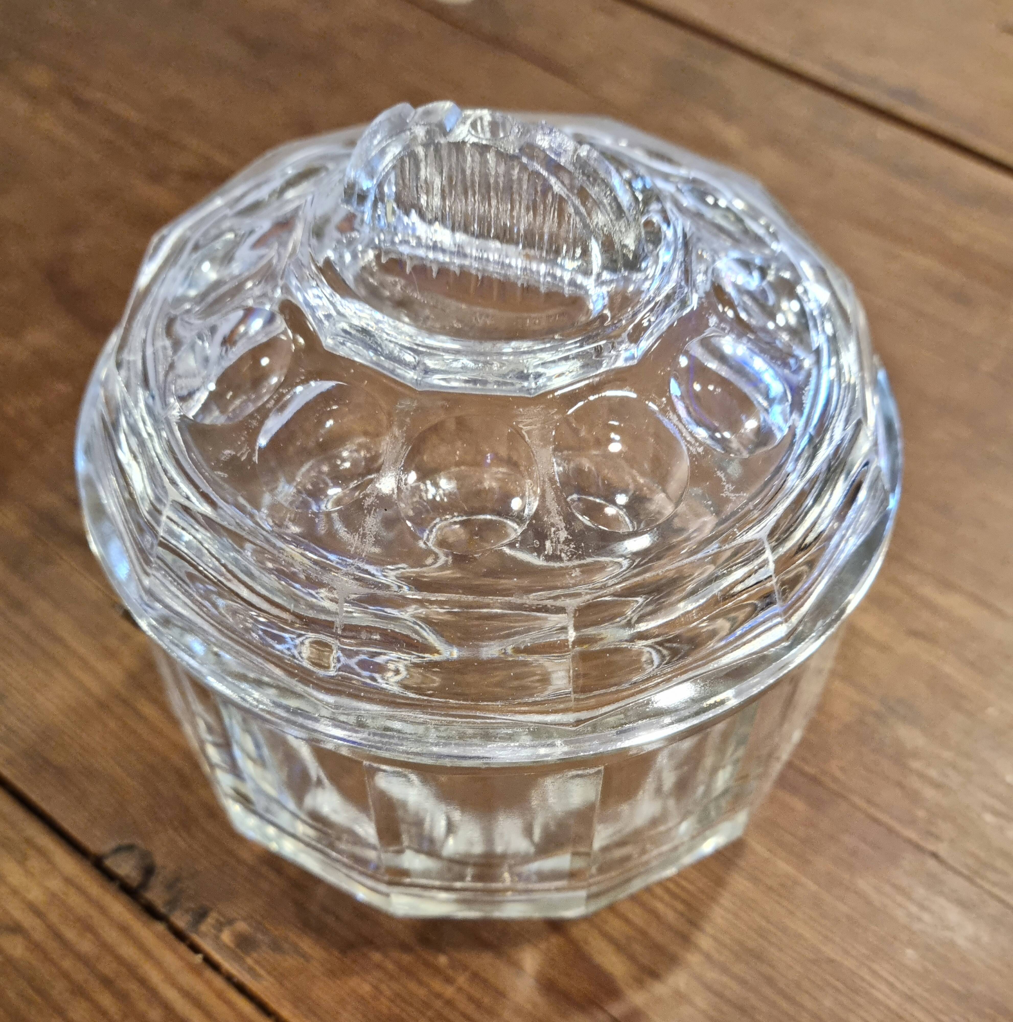 Glass candy box