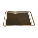 Stainless tray and glass