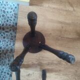 Pair of wooden shepherd's stools