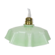 Mint green glass pendant lamp, vintage