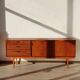 Enfilade vintage Nathan en teck (183cm) – style scandinave