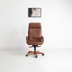 Fauteuil de bureau vintage en cuir