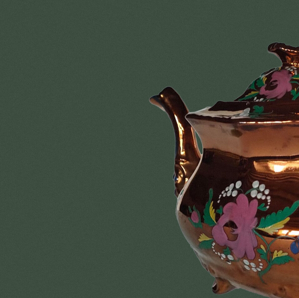 Staffordshire so-called Jersey earthenware teapot