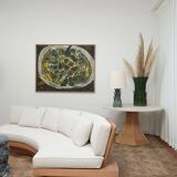 Fruit plate painting, 1970s.