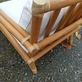 Pair of Lyda Levi armchairs for Mc Guire bamboo Italy Milan