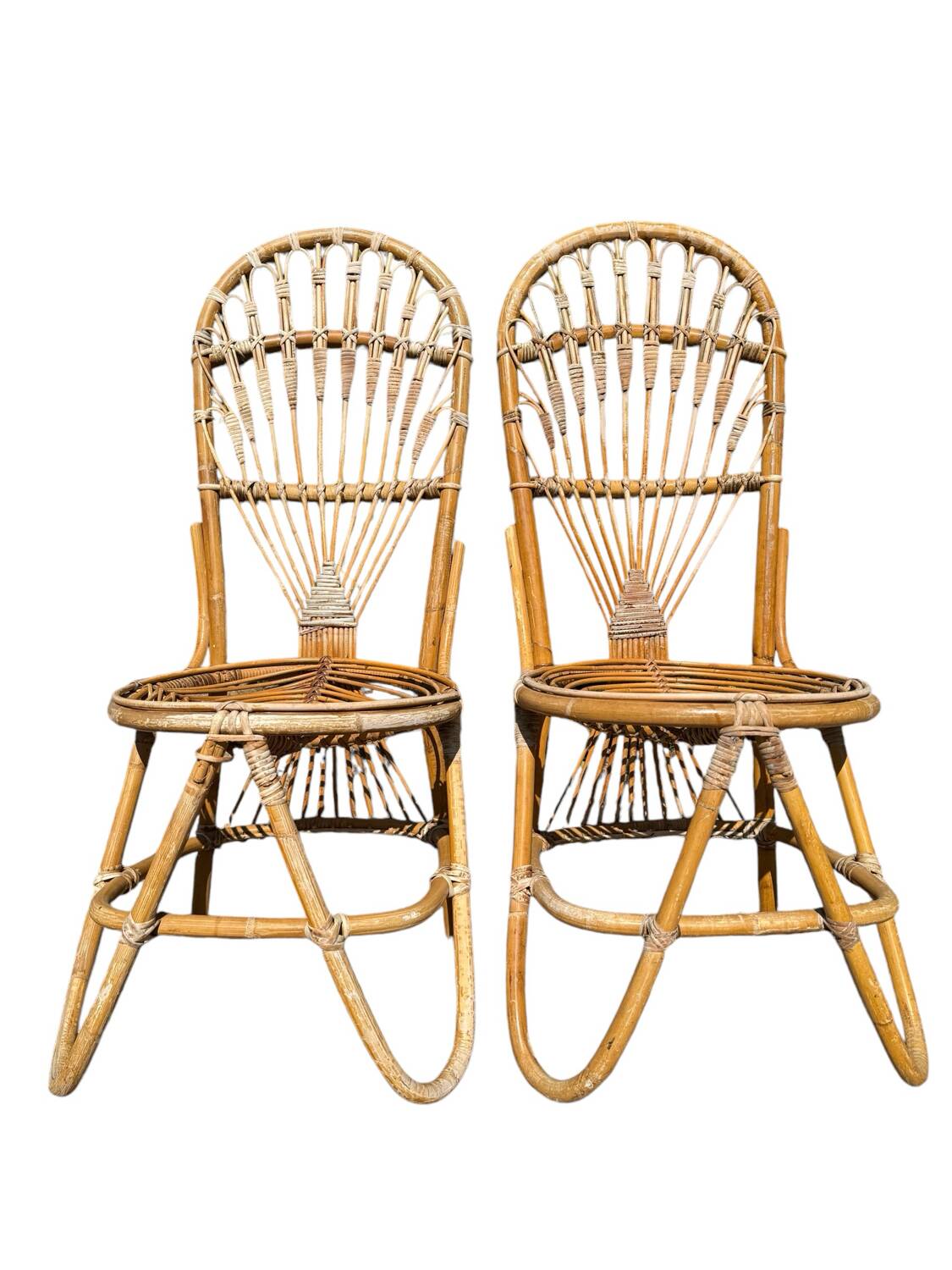 Bamboo and Rattan Chair by Dirk Van Sliedregt for Rohe Noordwolde