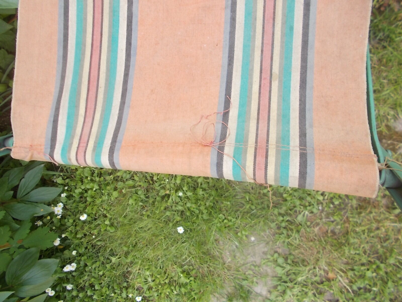 Ancien fauteuil camping vintage