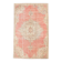 Tapis persan ancien noué main rouge corail, médaillon central floral
