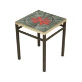 Vintage Square Ceramic Plant Table Tile Table Sixties