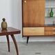 East German sideboard/glass cabinet from the 1960s