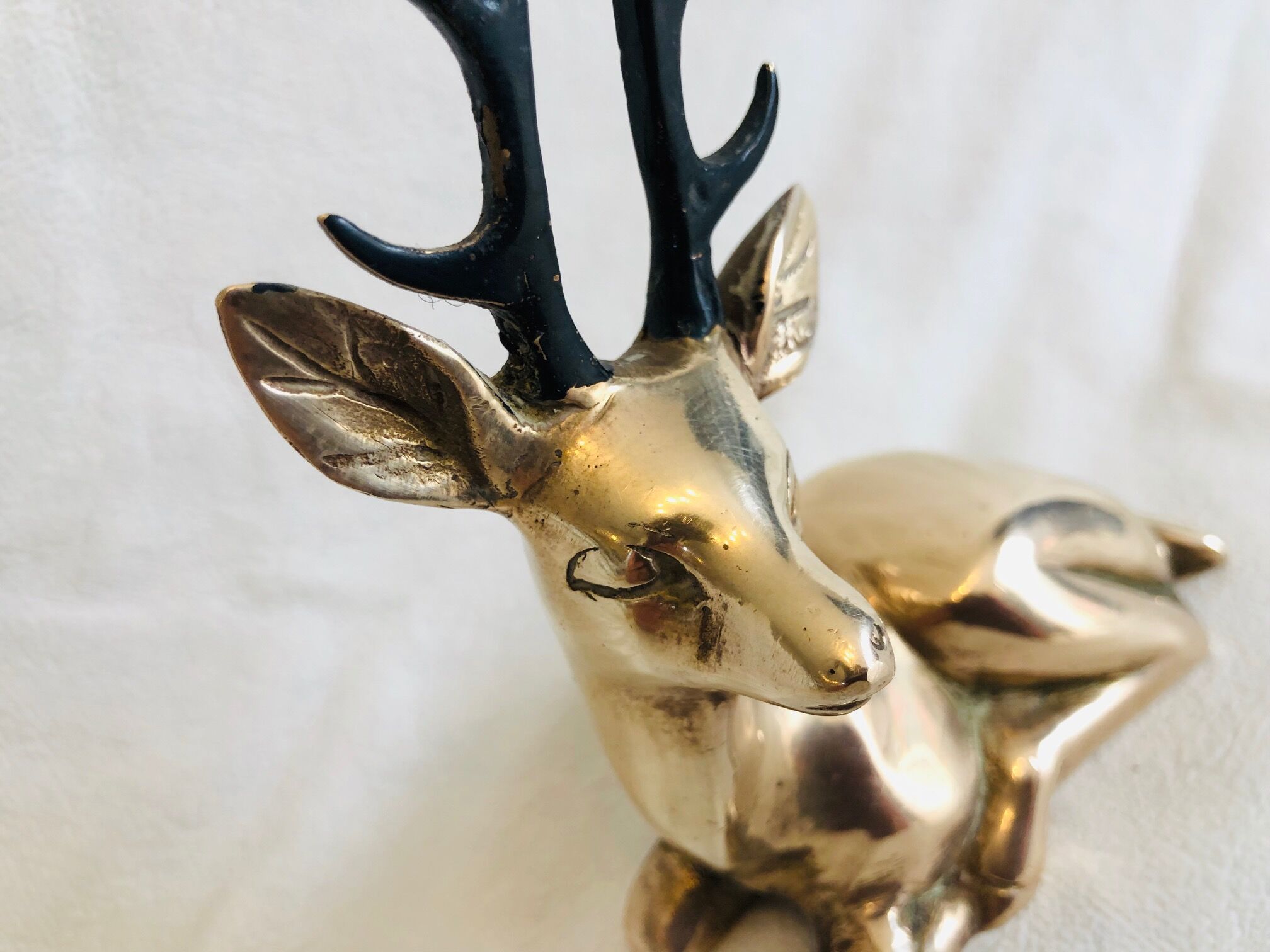 Massive brass deer