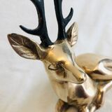 Massive brass deer