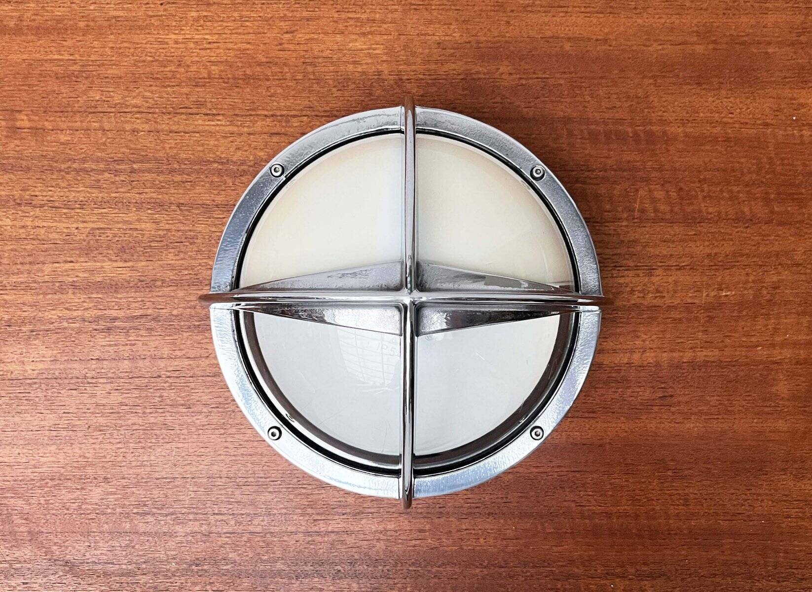 Mid-century Danish metal outdoor wall light model Pirate by Eva Koppel, Nils Koppel, Gert Edstrand for Nordisk Solar, 1960s.