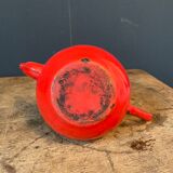Enamelled teapot