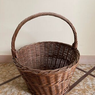 Panier osier ancien