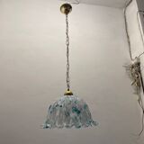 Blue Murano Art Glass Light Pendant 1970’s