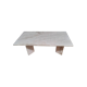 Table basse vintage en marbre de carrare