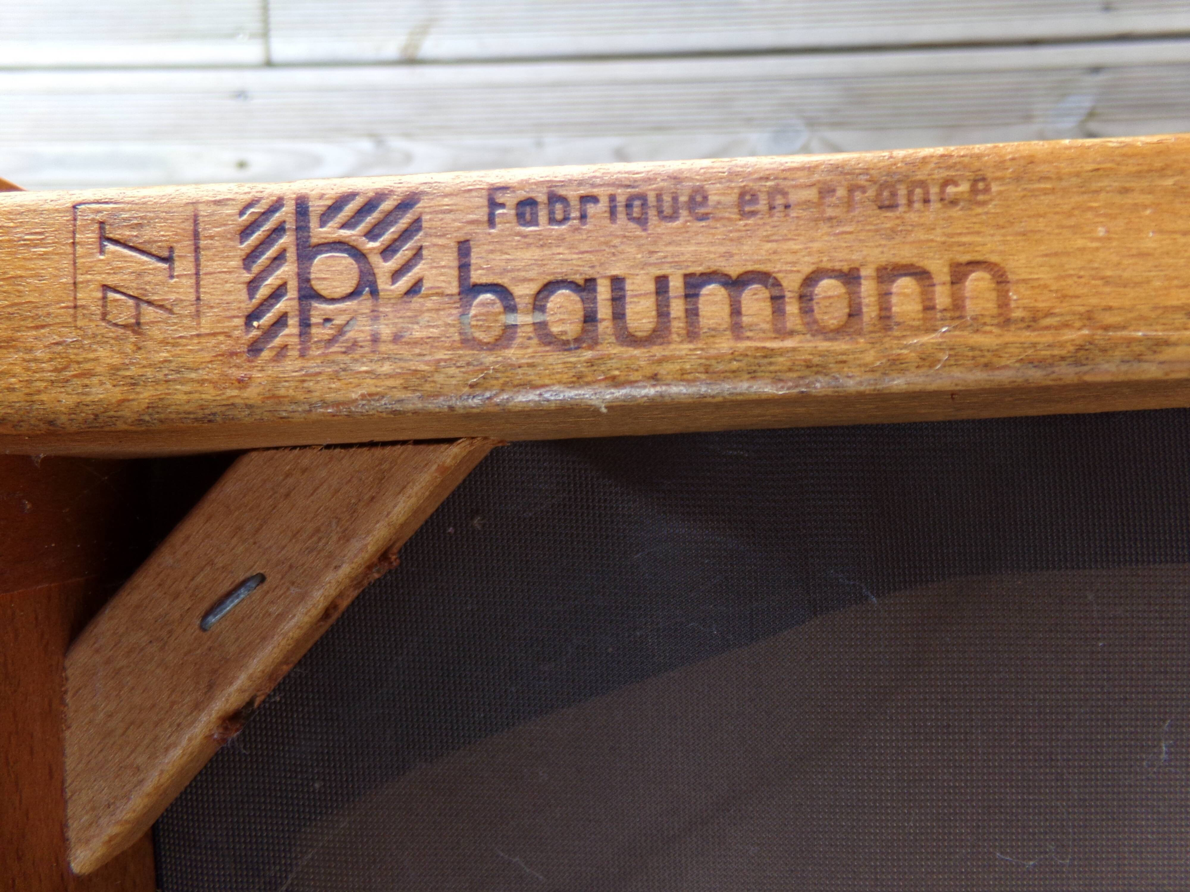 4 chairs baumann imitation black leather