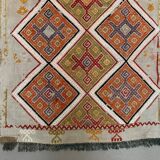 Vintage Turkish Mini Kilim 86x49 cm Wool Small Kelim Runner, shabby Chic