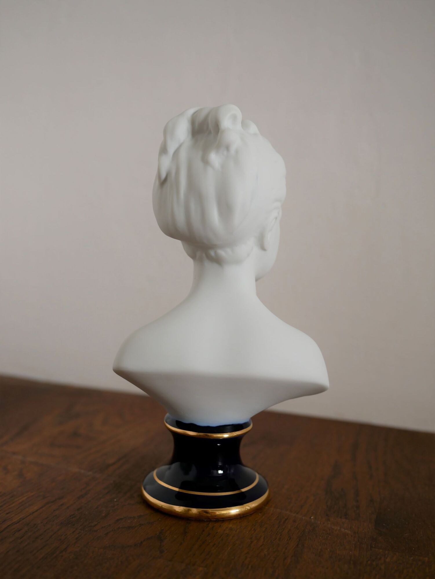 Limoges porcelain girl bust by C.Tharaud