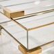 Console en laiton et plexiglas par Fabian