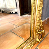 Nineteenth pedimented mirror