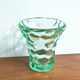 Vase art déco Pierre d'Avesn nid d'abeille vert