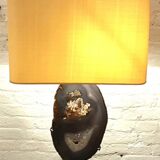 Agathe by Willy Daro 1980 and Golden brass desk lamp