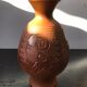 Former ceramic vase brown decor vintage
