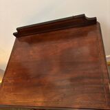 Vitrine en acajou 1900, porte avec verre biseauté