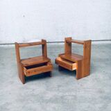 Mid-Century Scandinavian Pine Bedside Tables, Sweden, 1960s, Set of 2