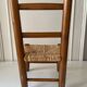 Children's chair wood and straw