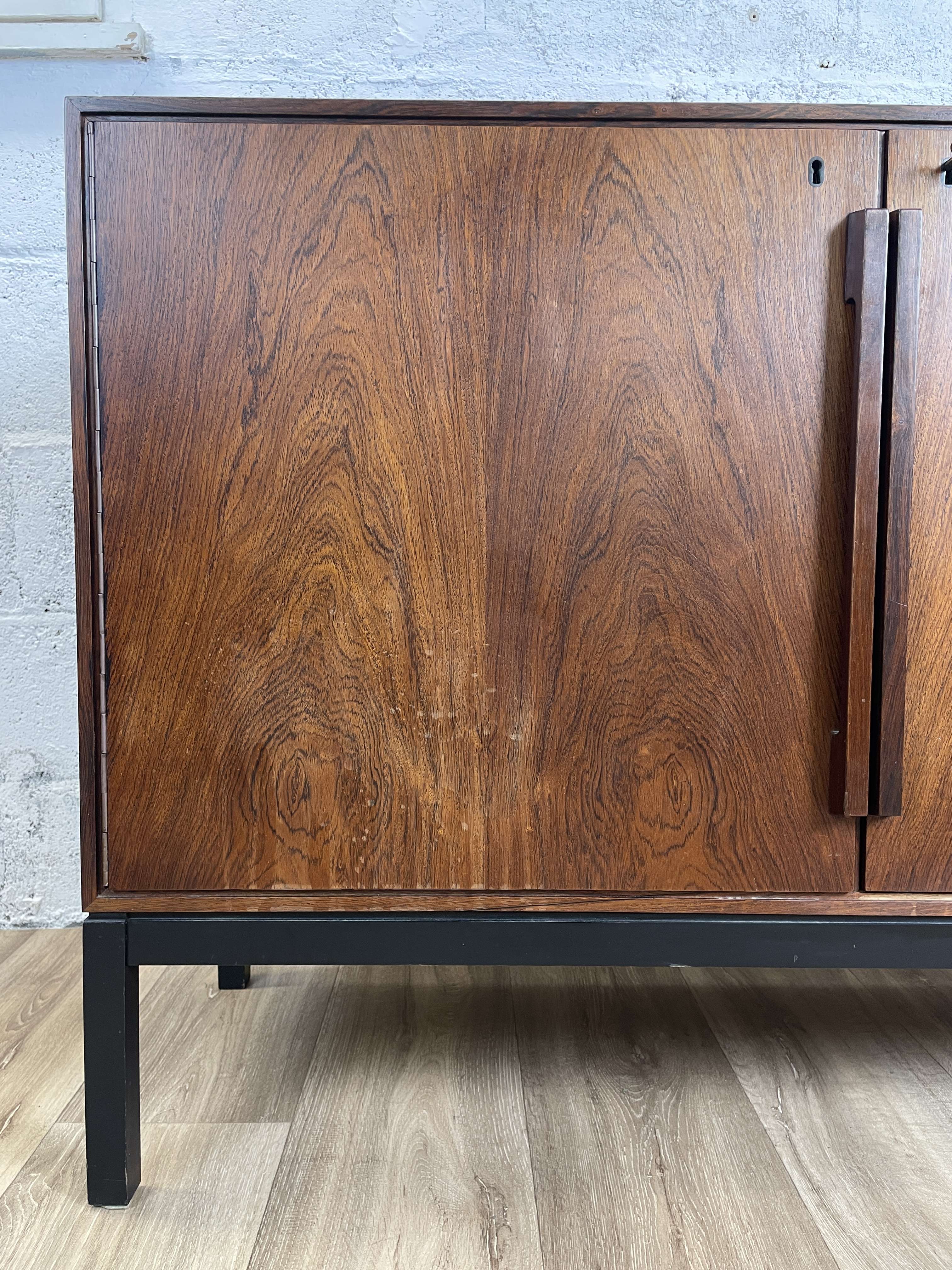 Scandinavian rosewood sideboard by Sigvard Bernadotte, 60s